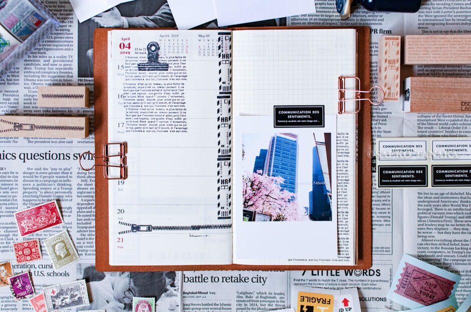 トラベラーズノートコラージュ/2019年4月15日(月)〜21日(日)