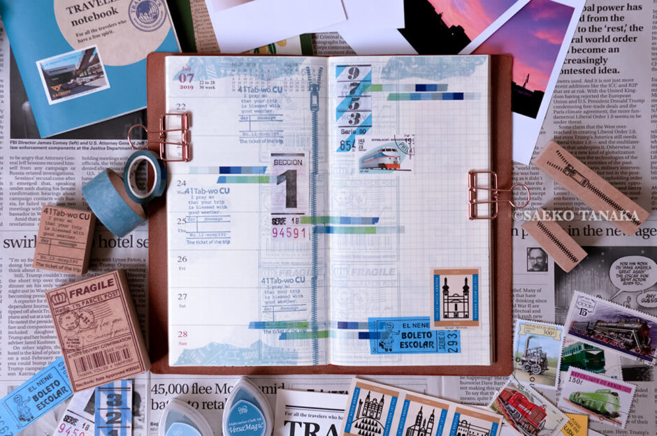 トラベラーズノートコラージュ/2019年7月22日(月)〜28日(日)
