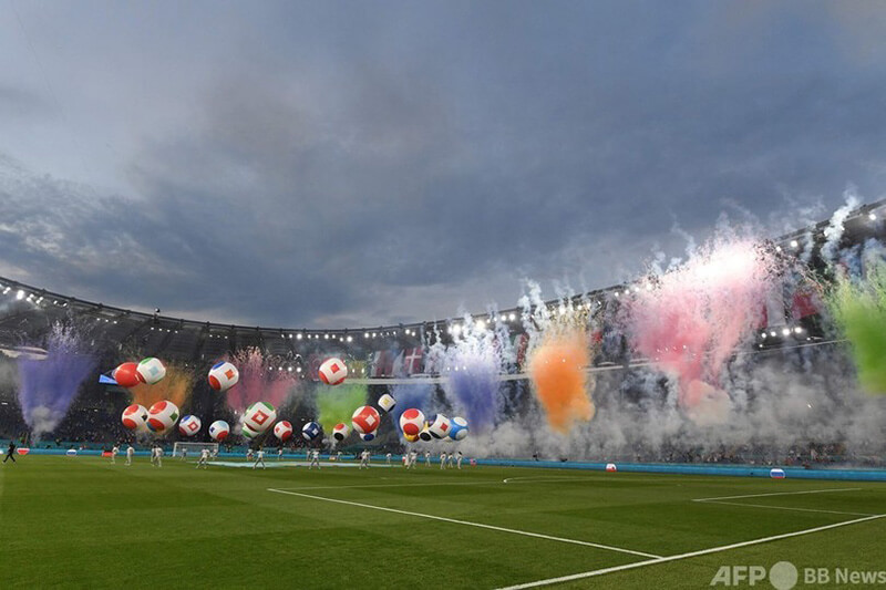 ユーロ2020｜サッカー欧州選手権の開会セレモニーの様子