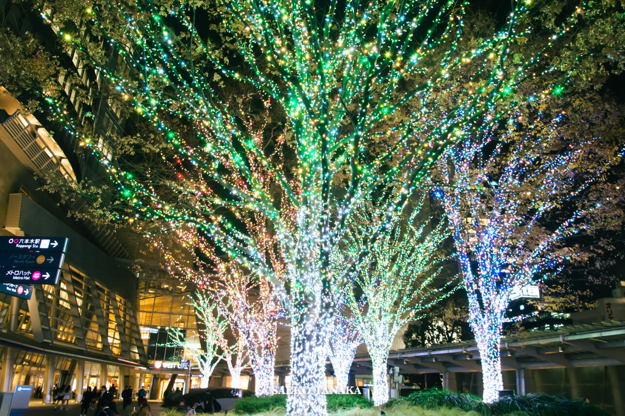 東京の人気おすすめクリスマス・イルミネーションスポット｜六本木ヒルズの66プラザのイルミネーション（東京・六本木）
