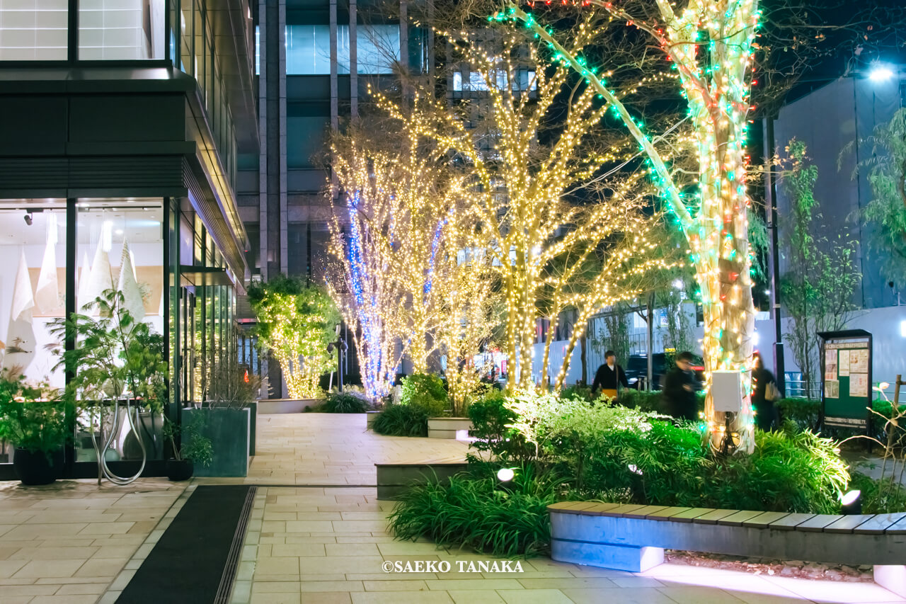 東京の人気おすすめクリスマス・イルミネーションスポット｜京橋エドグランのクリスマスイルミネーション（東京・京橋）