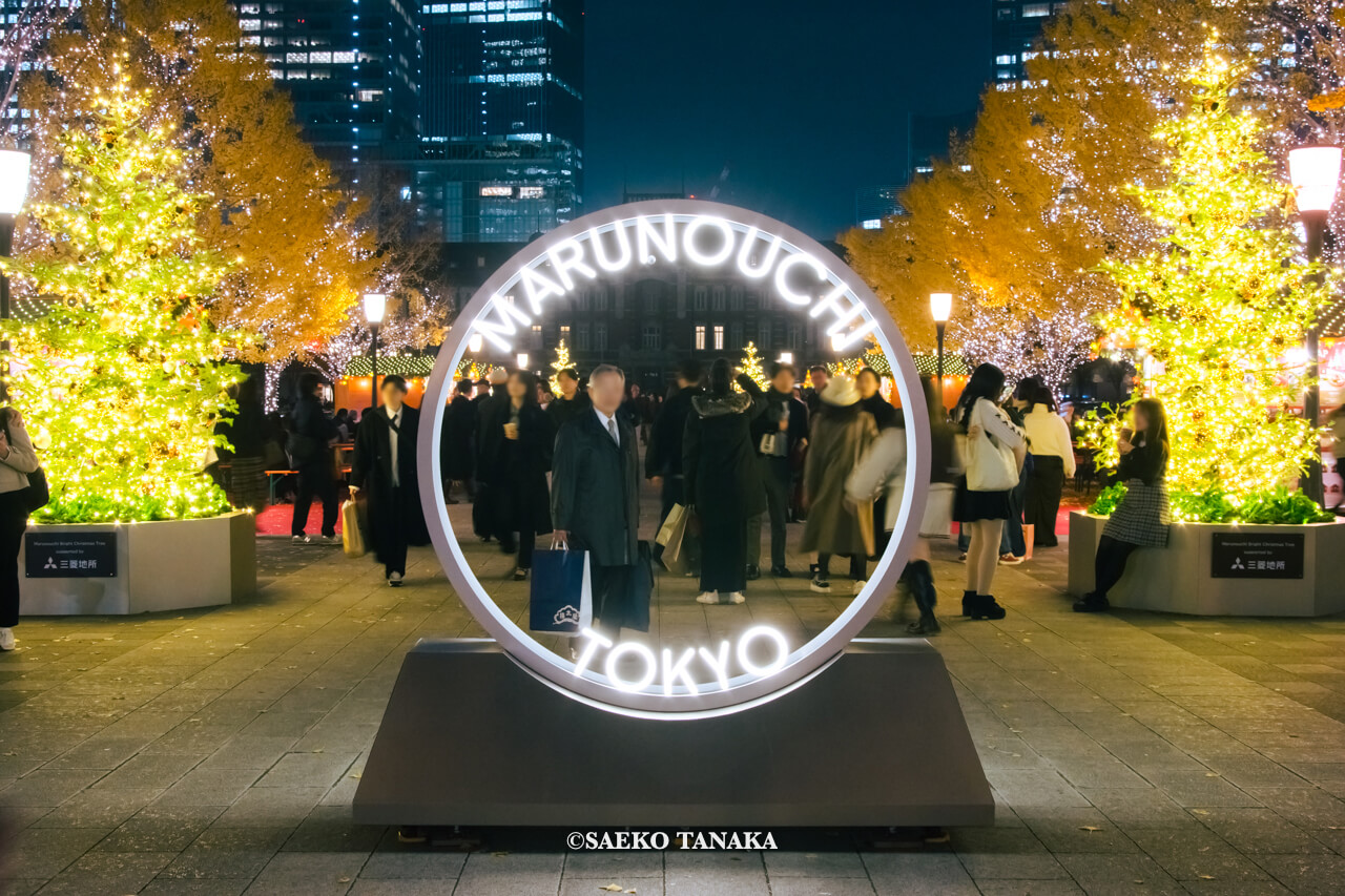 東京の人気おすすめクリスマス・イルミネーションスポット｜行幸通りイルミネーション初登場のサークル型フォトスポット（東京・丸の内）