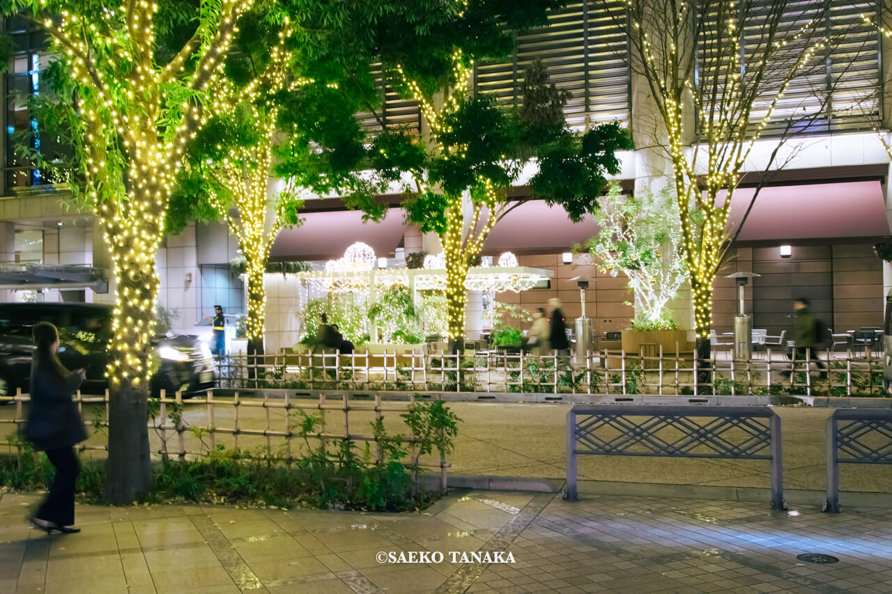 東京の人気おすすめクリスマス・イルミネーションスポット|日本橋イルミネーションに参画している日本橋三井タワー(東京・日本橋)