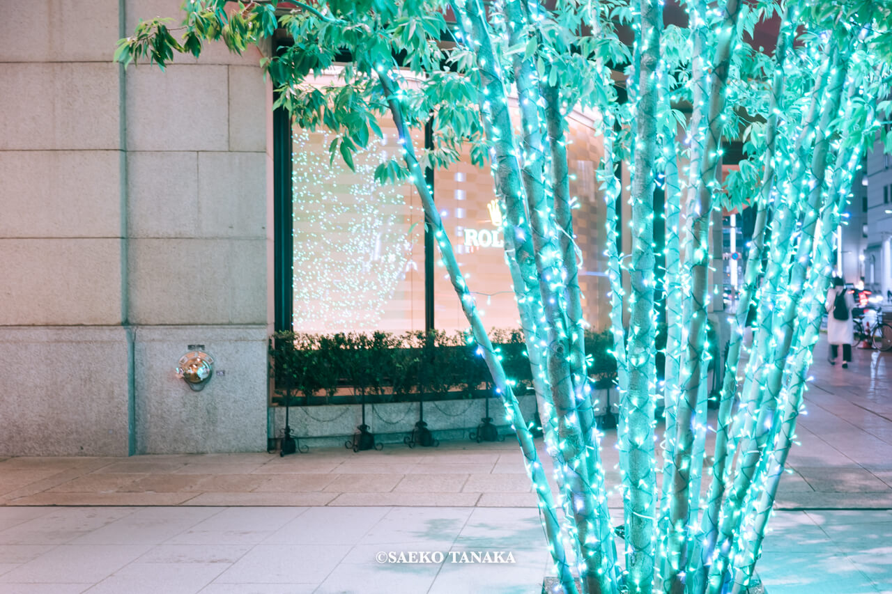 東京の人気おすすめクリスマス・イルミネーションスポット｜日本橋高島屋S.C.の日本橋ガレリアで開催している日本橋ガレリアイルミネーション（東京・日本橋）